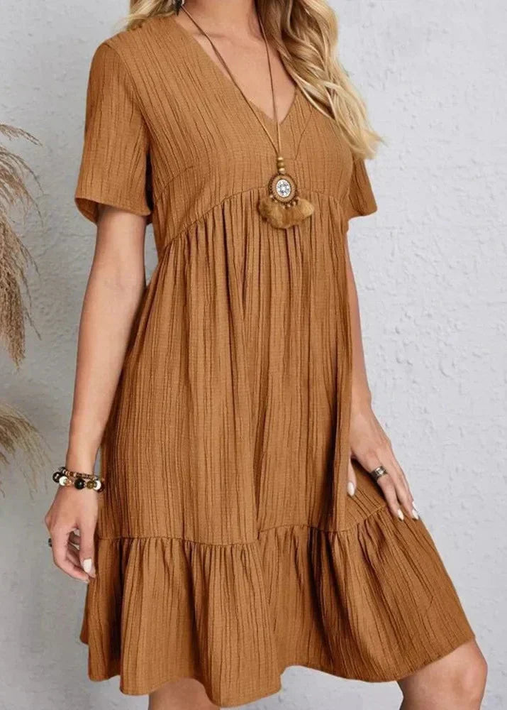 Enora | Elegant dress flattering for the belly