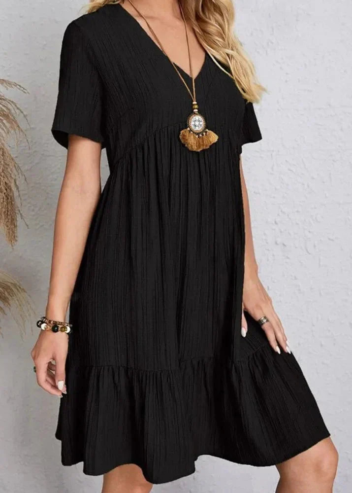 Enora | Elegant dress flattering for the belly