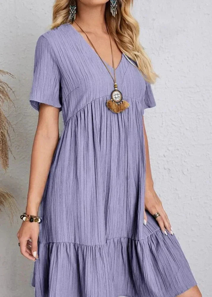 Enora | Elegant dress flattering for the belly