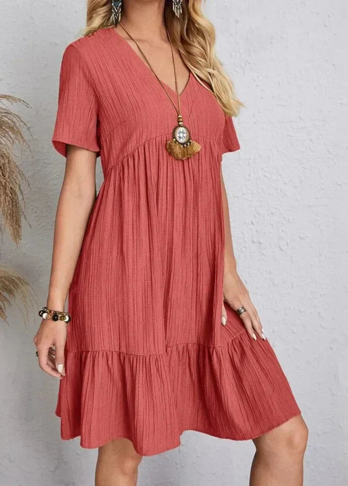 Enora | Elegant dress flattering for the belly