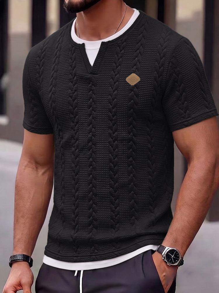 Cable Knit Short Sleeve