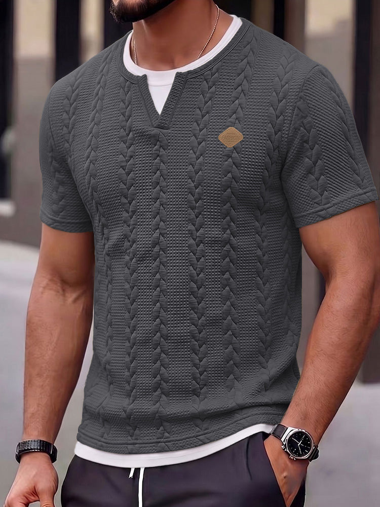 Cable Knit Short Sleeve