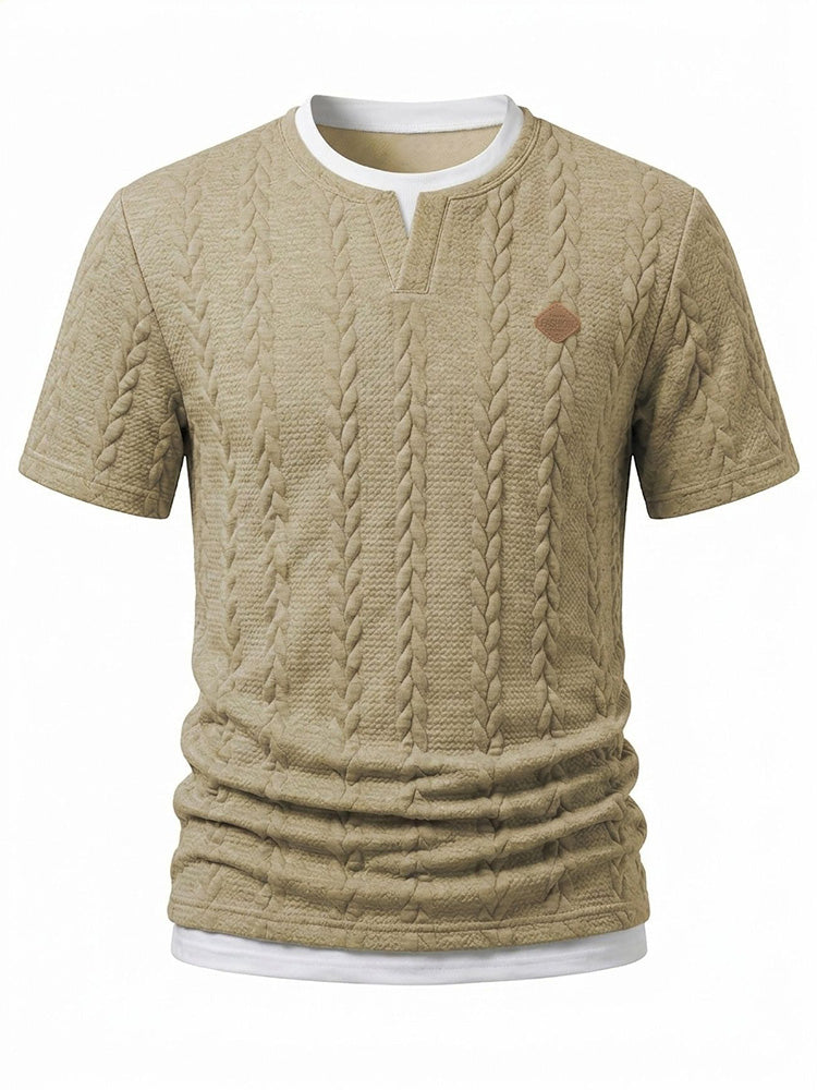 Cable Knit Short Sleeve