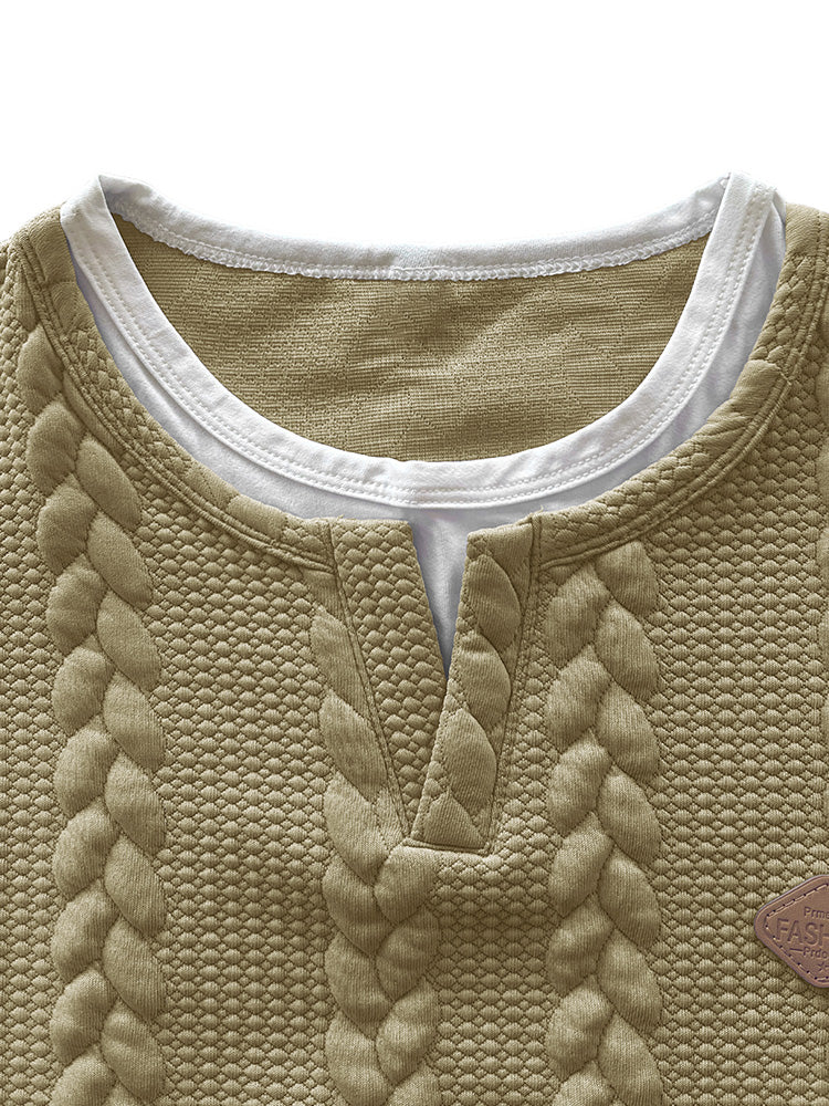 Cable Knit Short Sleeve