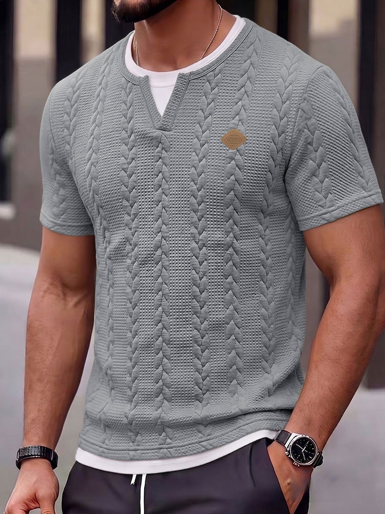 Cable Knit Short Sleeve