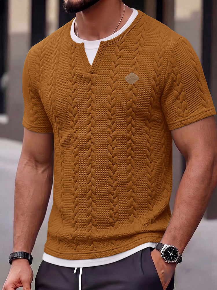 Cable Knit Short Sleeve