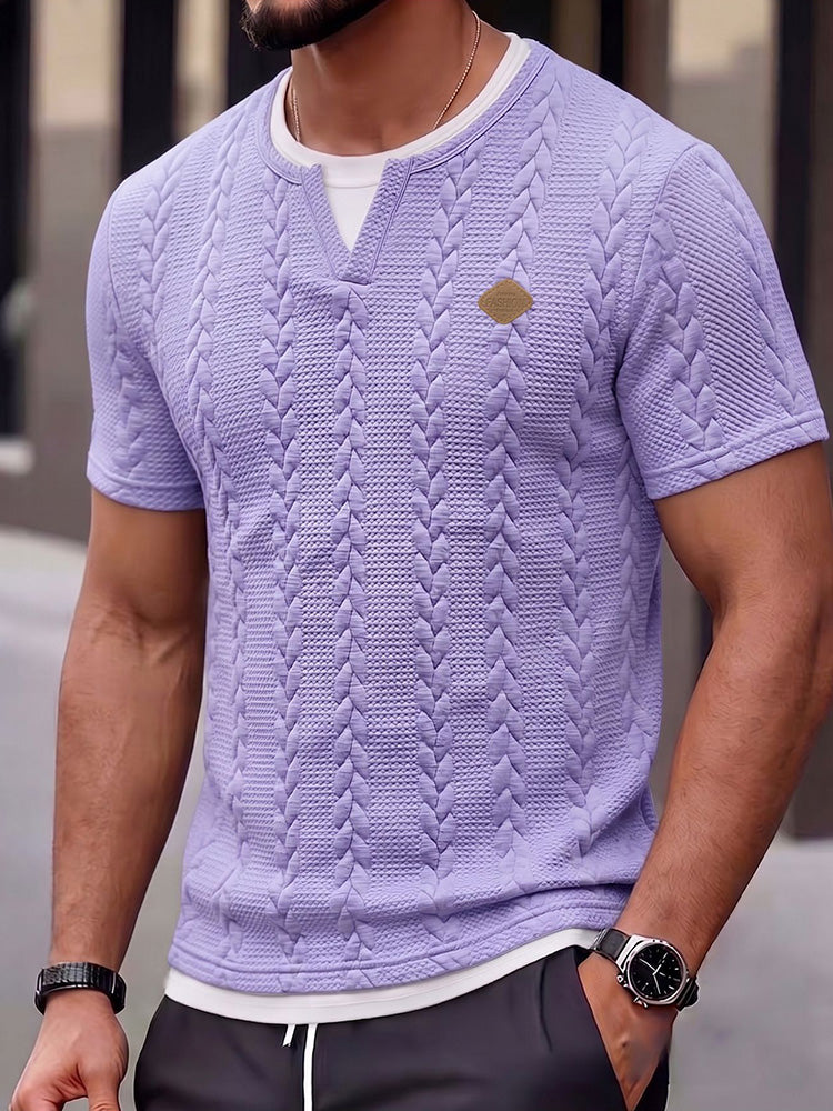 Cable Knit Short Sleeve
