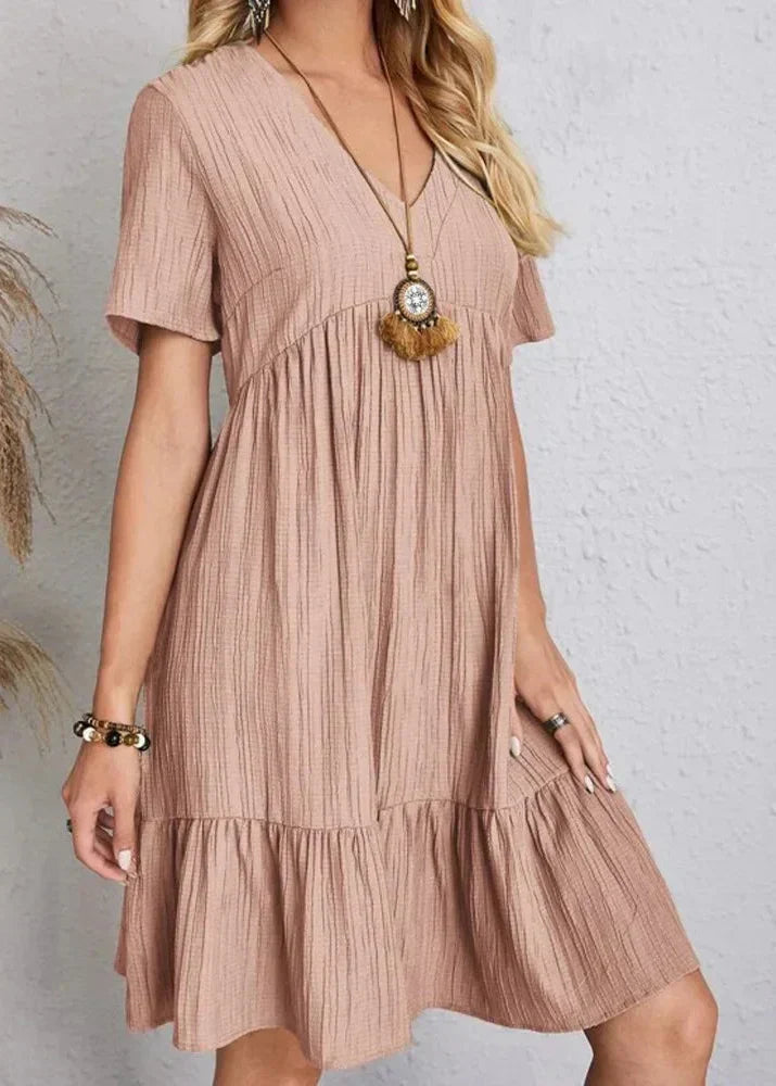 Enora | Elegant dress flattering for the belly