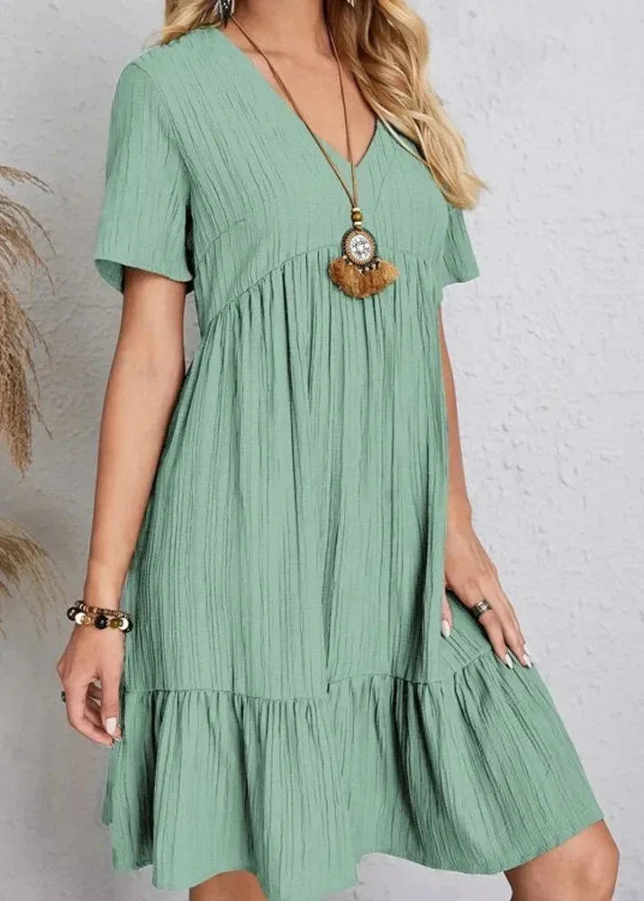 Enora | Elegant dress flattering for the belly