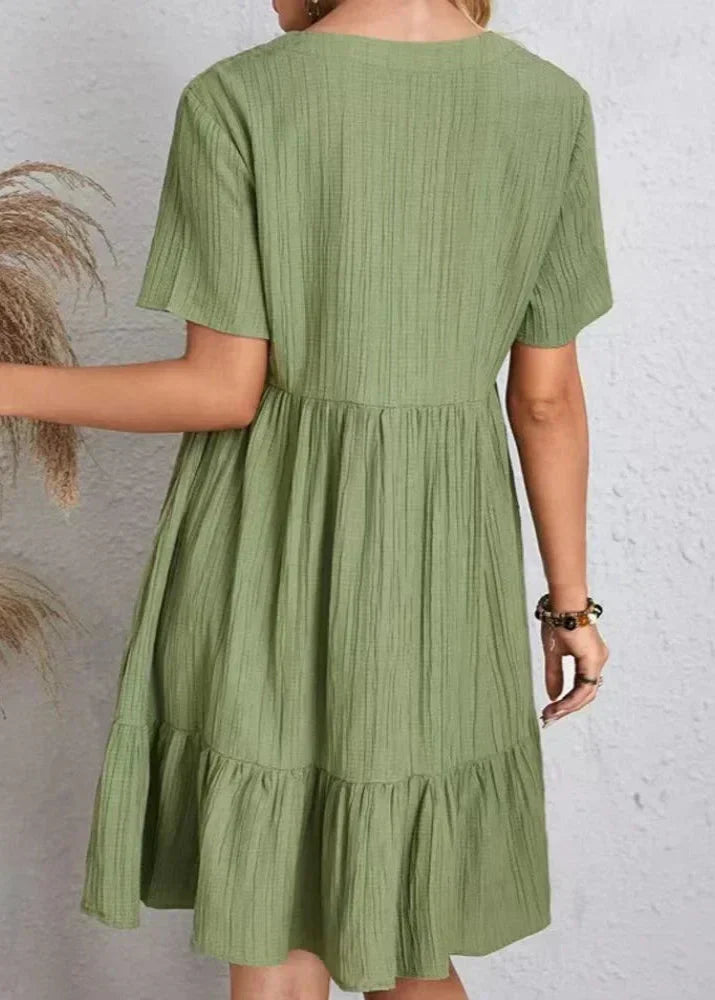 Enora | Elegant dress flattering for the belly