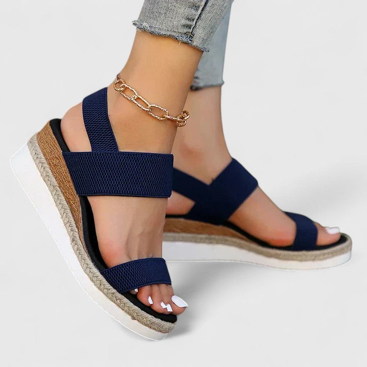 Selena | Stylish Wedge Strap Sandals