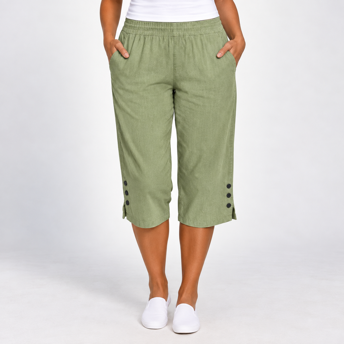 Tessa | Relaxed Cotton Capri Pants