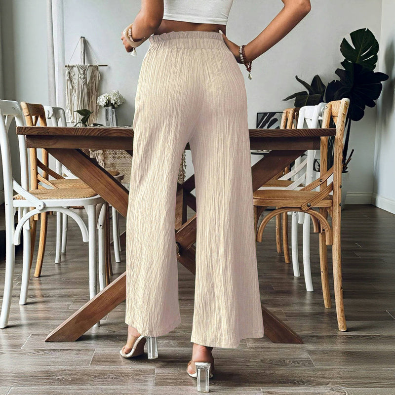 Casual Solid Colour Trousers
