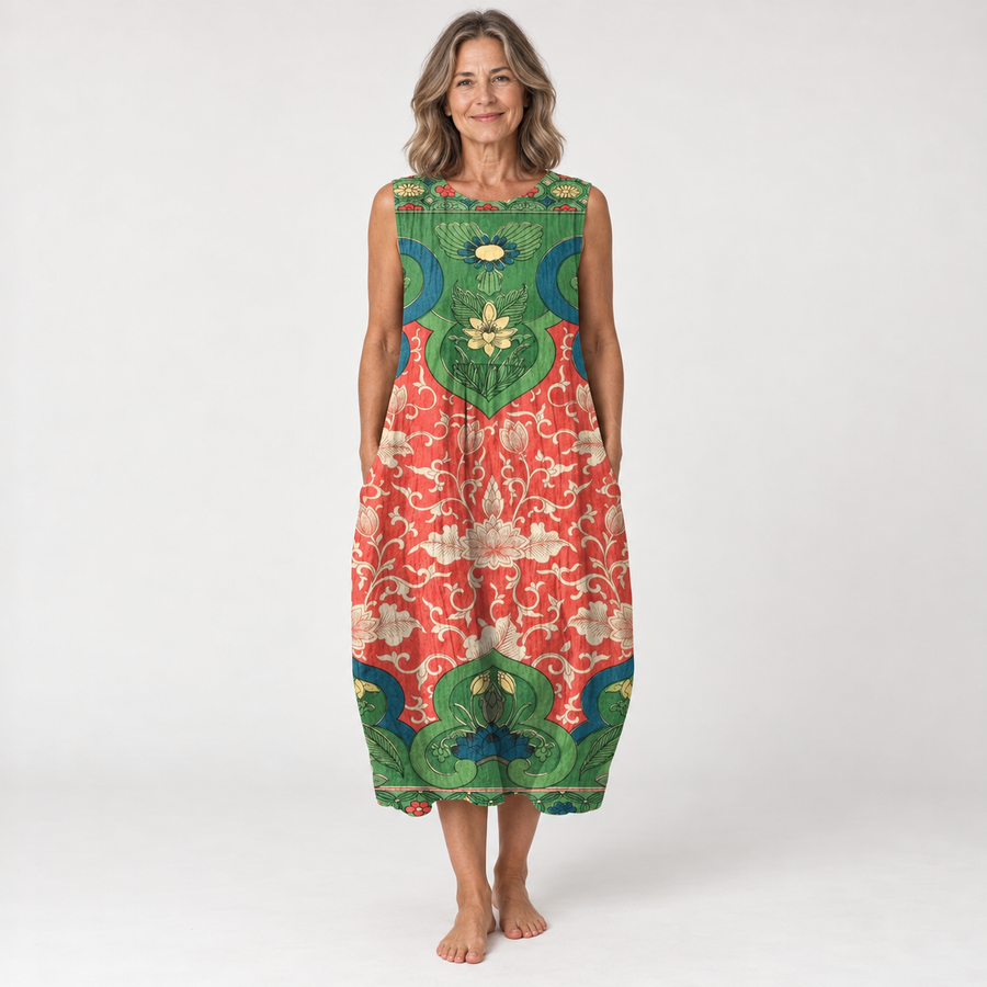Lisette | Artistic Relaxed Midi Dress