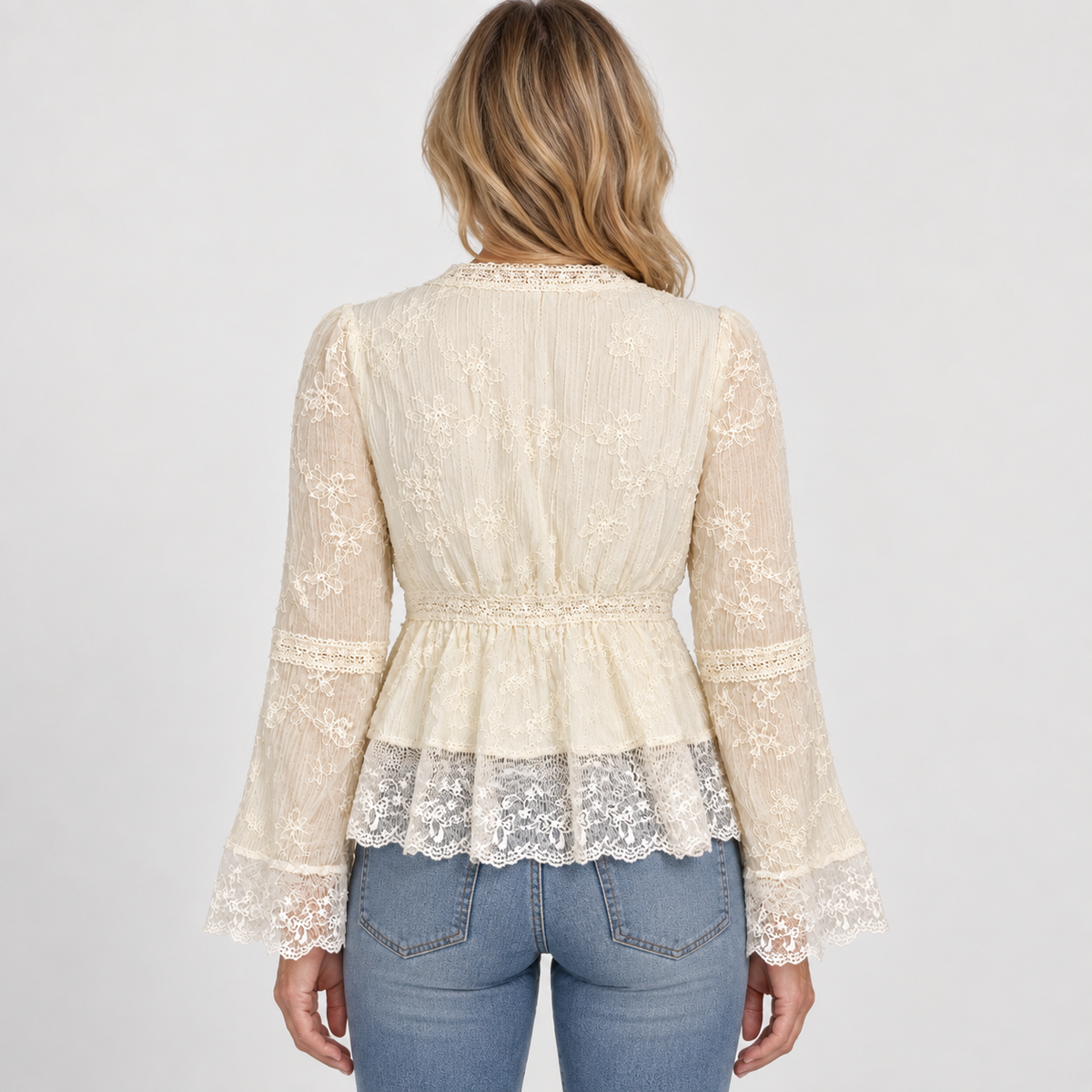 Amorette | Embroidered Lace Blouse