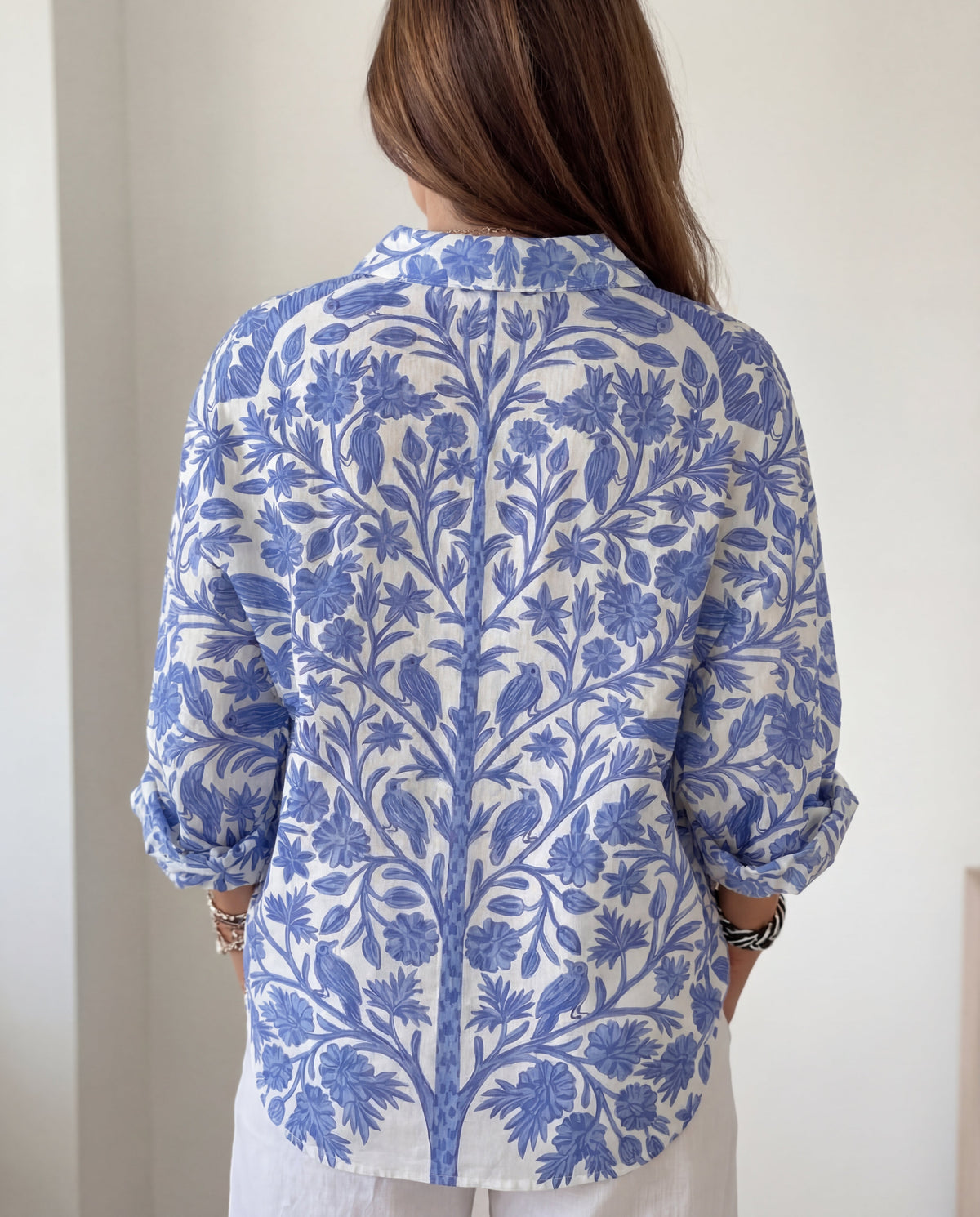 Aurora Blue Garden Blouse