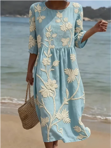 Kelsey | Elegant Floral Printed Dress